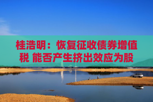 桂浩明：恢复征收债券增值税 能否产生挤出效应为股市提供“弹药”？
