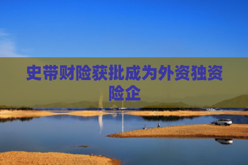 史带财险获批成为外资独资险企