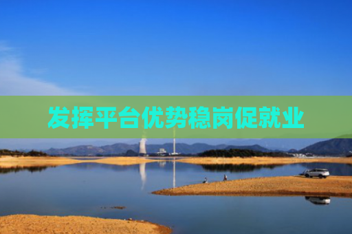 发挥平台优势稳岗促就业