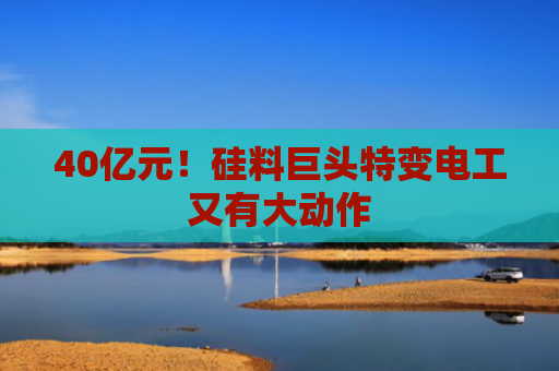 40亿元！硅料巨头特变电工又有大动作