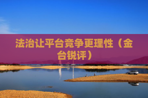 法治让平台竞争更理性（金台锐评）