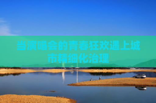 当演唱会的青春狂欢遇上城市精细化治理
