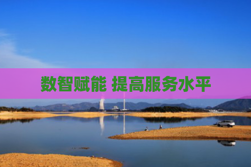 数智赋能 提高服务水平