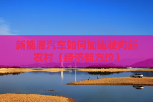 新能源汽车如何加速驶向新农村（经济新方位）