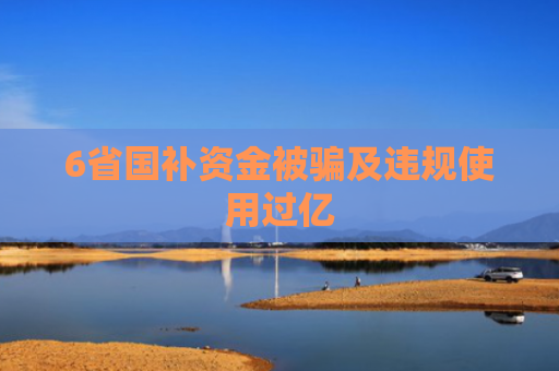 6省国补资金被骗及违规使用过亿