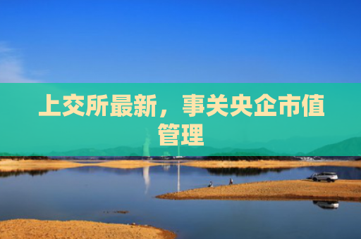 上交所最新，事关央企市值管理