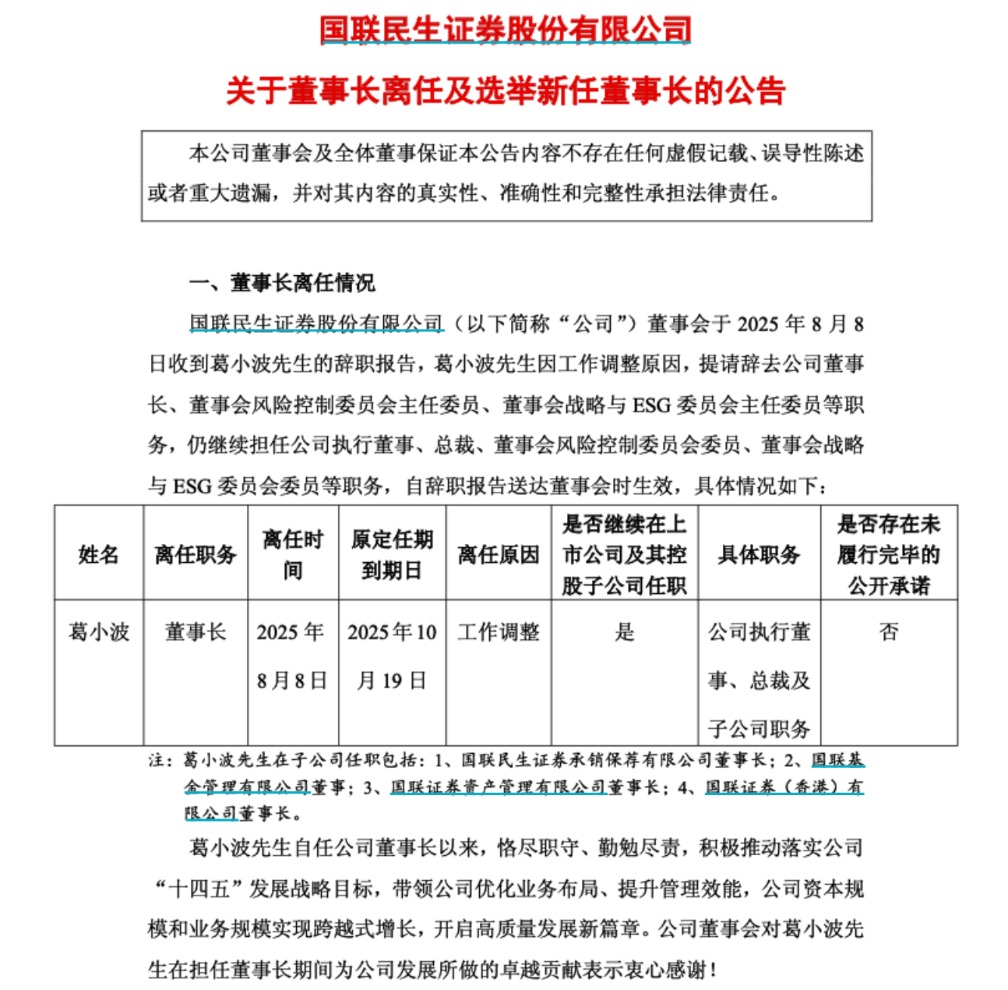 国联民生证券高管团队官宣：顾伟履新董事长 民生系高管占比近半_国联民生证券高管团队官宣：顾伟履新董事长 民生系高管占比近半_