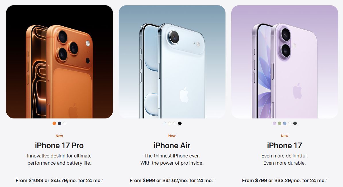 苹果发布iPhone 17搭载A19芯片 史上最薄款国行版起售价7999元！eSIM成焦点！还有这些新品__苹果发布iPhone 17搭载A19芯片 史上最薄款国行版起售价7999元！eSIM成焦点！还有这些新品