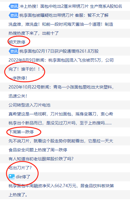 _“面包中吃出刀片”，事关200亿白马股 网友炸了：后果不堪设想！_“面包中吃出刀片”，事关200亿白马股 网友炸了：后果不堪设想！